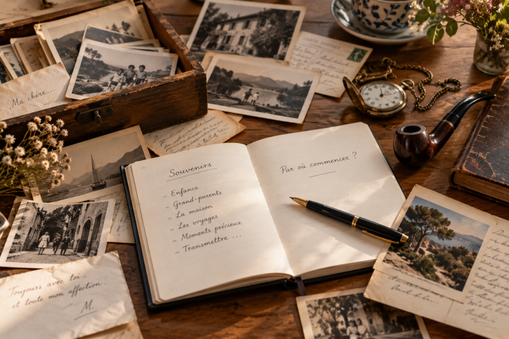 Écrire son histoire : par où commencer ? Comment parvenir à organiser autant de matière ?
