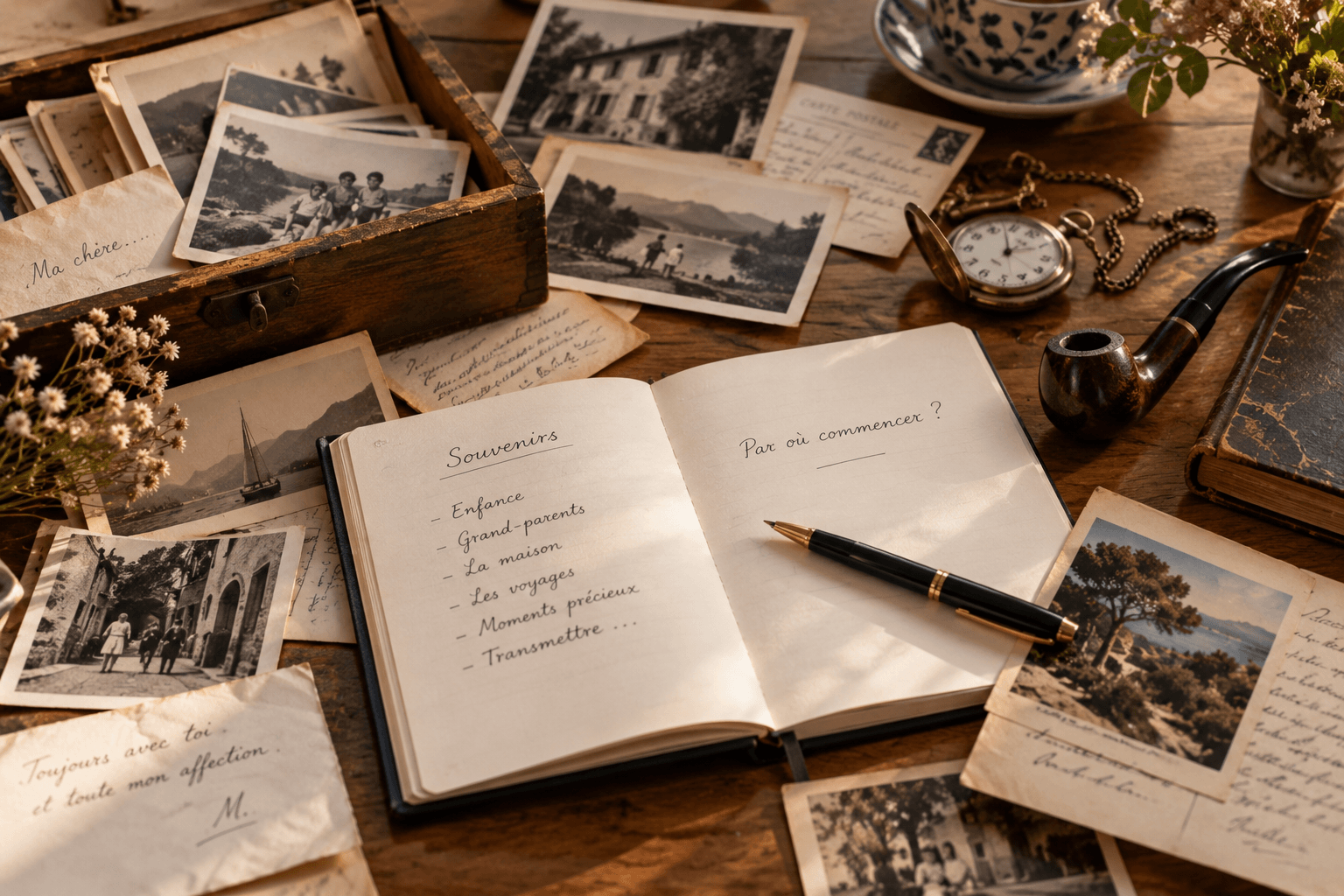 Écrire son histoire : par où commencer ? Comment parvenir à organiser autant de matière ?